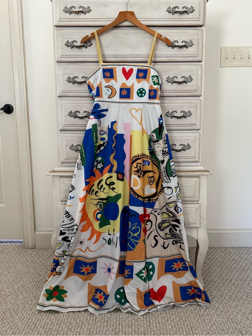 Boho Soleil Vibrant Print Maxi Dress - Picture 3 of 7